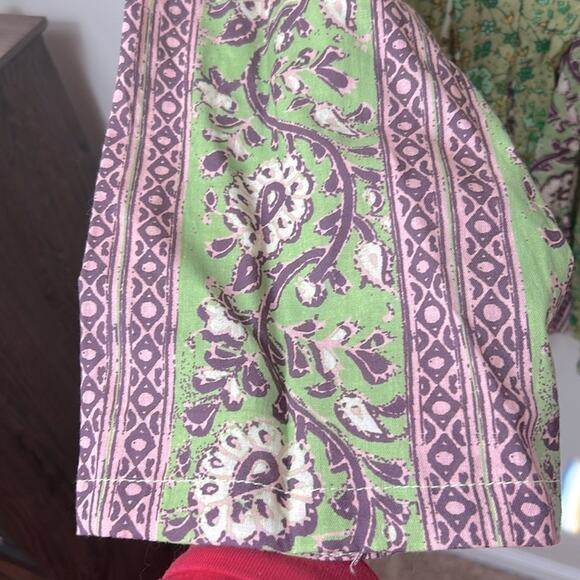 NEW Free People Hazy Baby printed boho swing mini dress tunic top in Sweet Mint - Picture 7 of 15